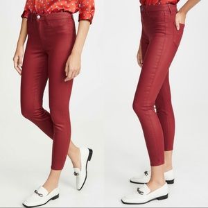 L'Agence High Rise Margot Coated Skinny Jean